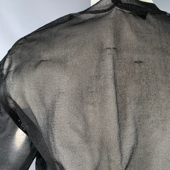 CALVIN KLEIN COLLECTION Size XS Wilson Black Mesh T-Shirt Dress - Picture 5 of 16